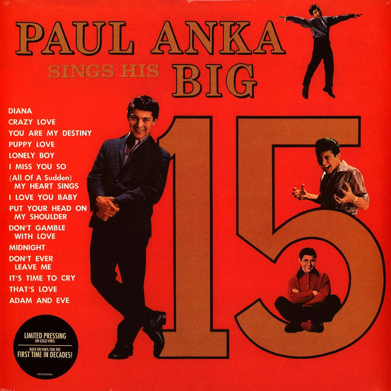 Paul Anka — Paul Anka Sings His Big 15 — обложка