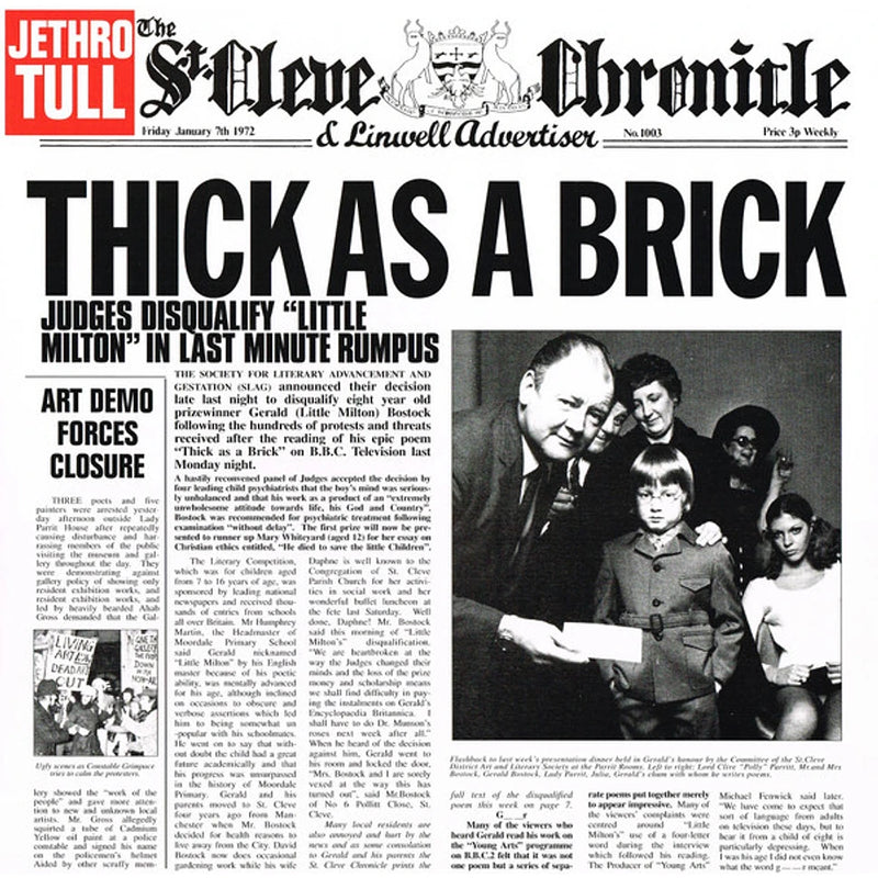 Jethro Tull — Thick As A Brick — обложка