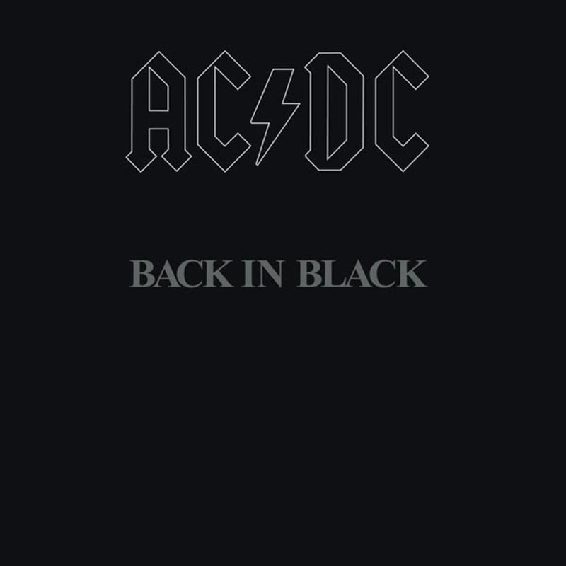 AC/DC — Back in Black — обложка