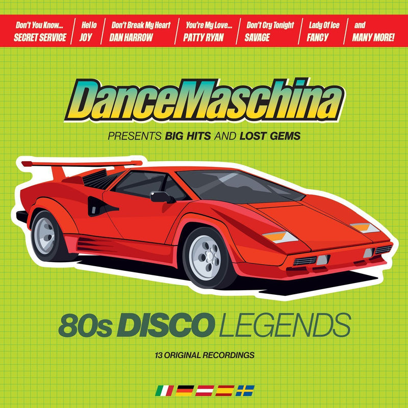 Various — DanceMaschina: 80s Disco Legends (Lime vinyl) — обложка