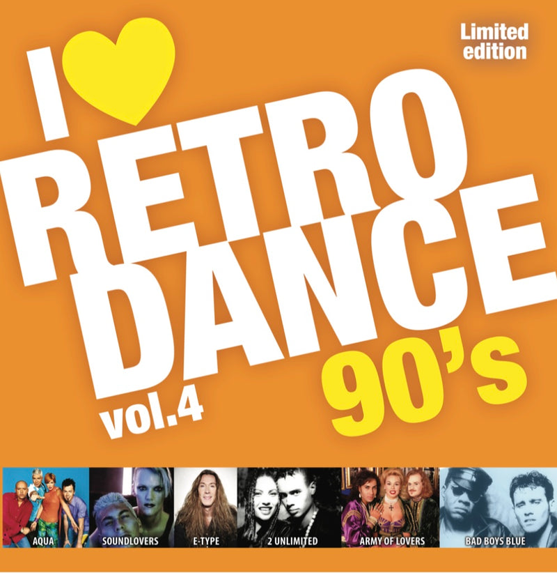 Various — I Love Retro Dance 90's Vol. 4 — обложка